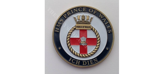 HMS Prince of Wales Crest Coin