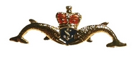 Royal Navy Submariners Dolphin Crest Pin